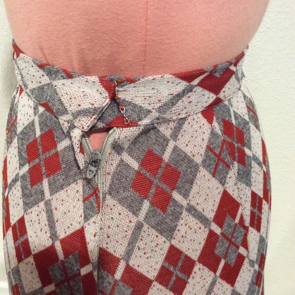 Vintage 70s 3 piece Power Suit dagger collar Mini - Picture 13 of 14